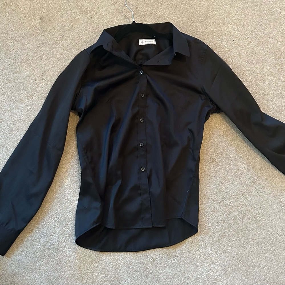 Black button down shirt